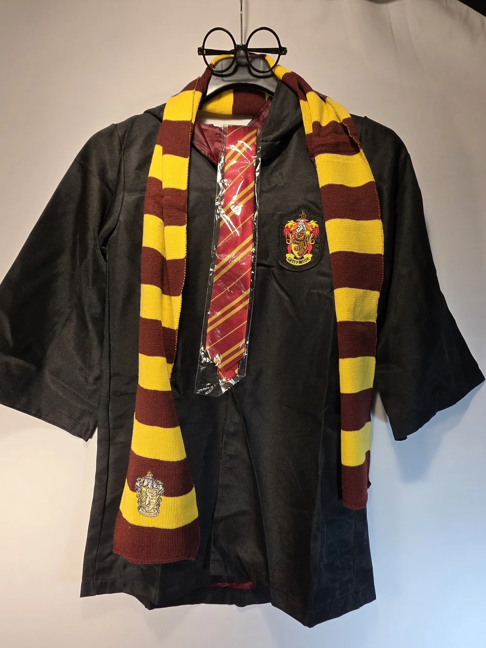 NEW Harry Potter Costume Accessories Halloween Cape Scarf Glasses Wand Cosplay